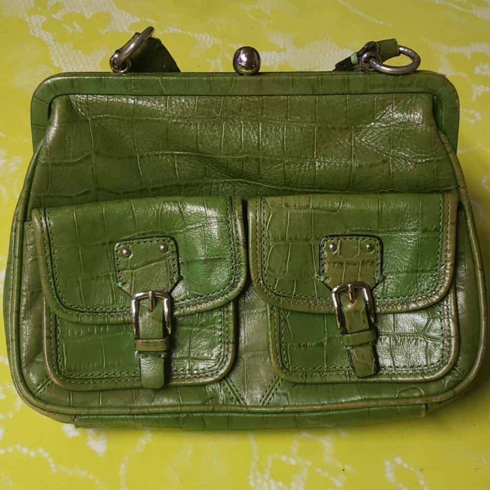Fossil alligator print handbag 10"x 7"x 4"